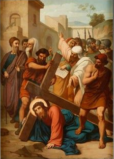 Jesus cai pela primeira vez