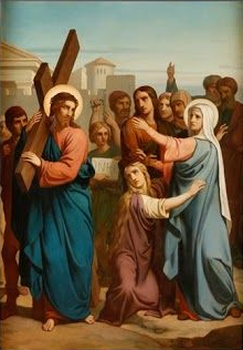 Jesus encontra sua Mãe