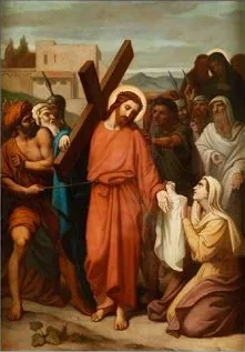Verônica enxuga o rosto de Jesus